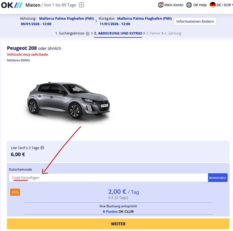 Okmobility Mietwagen