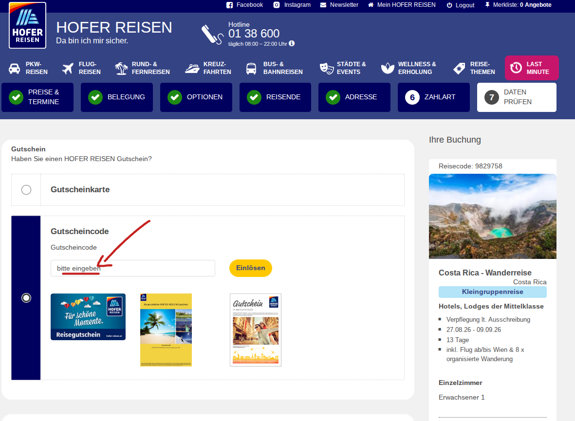  Rabattcode einlösen