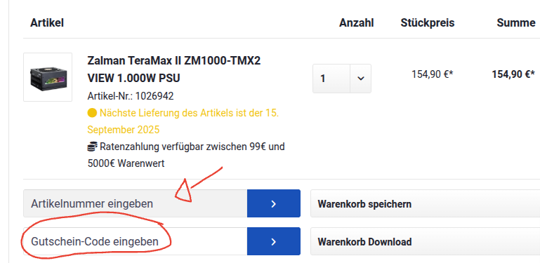 Rabattcode hier einlösen