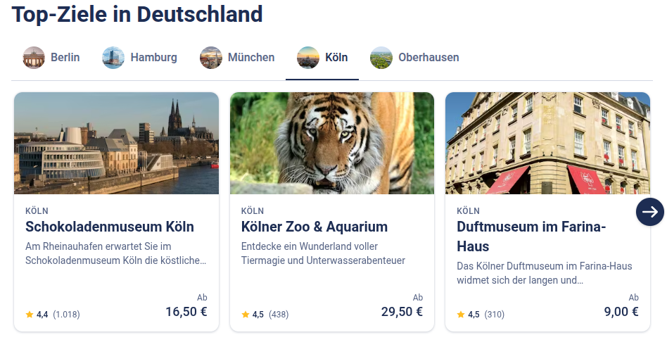 Top Ziele in Deutschland