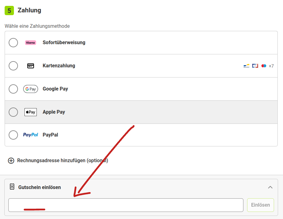 Flixbus Gutschein eingeben
