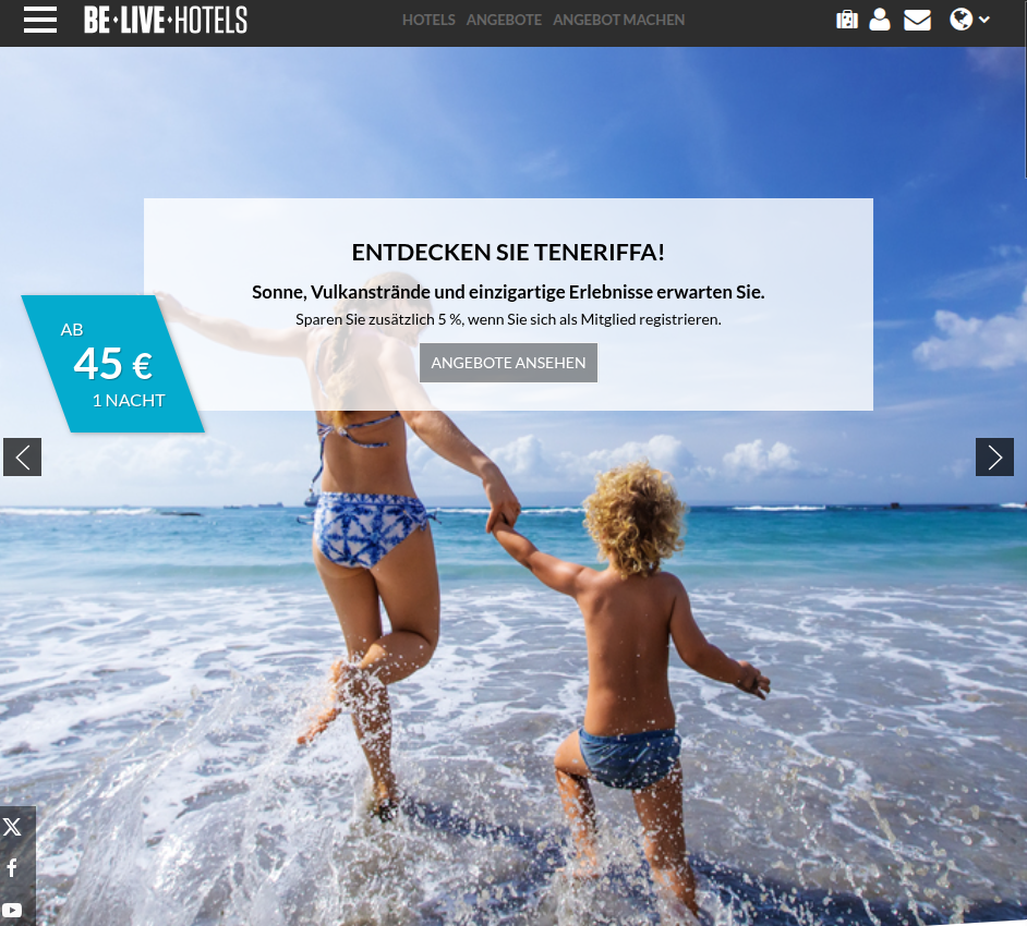 Strand Urlaub in Teneriffa
