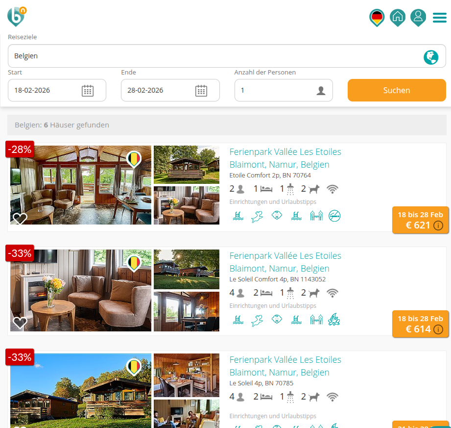 Bungalow.net Angebot