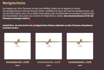Gutschein ab 10€