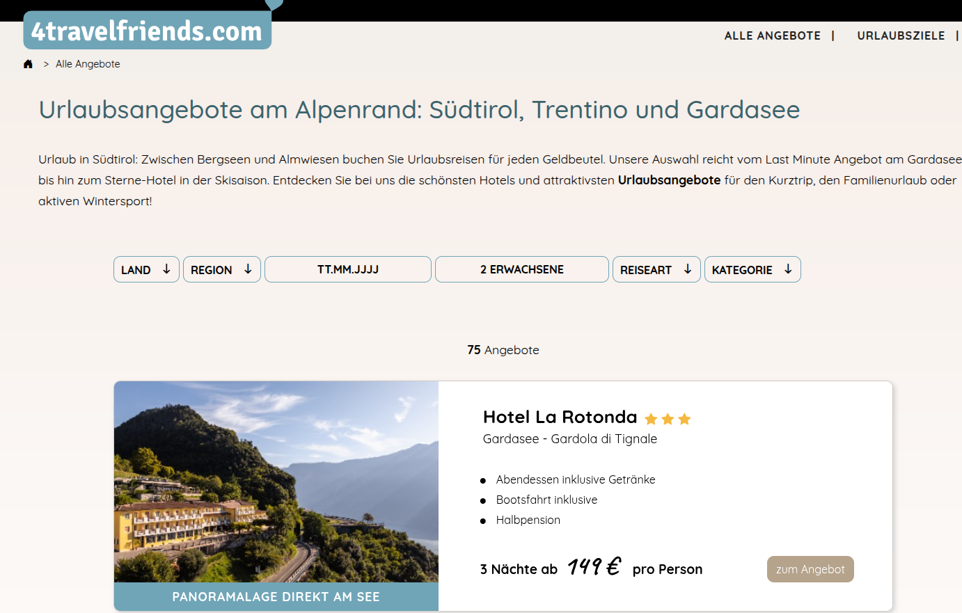 4travel Friends Angebote