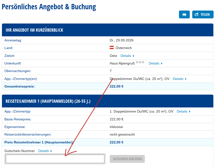 Buchungsprozess